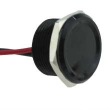 USYUMO YD19-10BL 100mA 24VDC Black aluminium 19mm mounting hole diameter piezo switch
